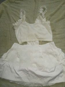 Coquette Y2k Sweet White Ruffle Knot Up Dolly Top