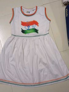 Tri Colour Girl Frock