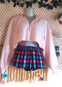 🎁Buy 2 Get 1 Free 🎁 Peach Crop Hoodie