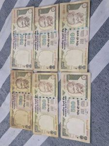 Indian 500 Rupee Notes -6pcs