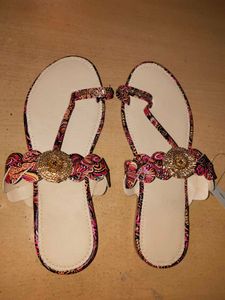 Boho Floral Thong Sandals