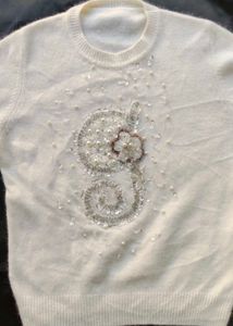 Embellished Knit Sweater