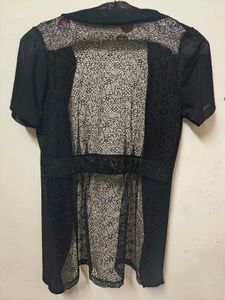 Net &amp; Lace Mini Shrug