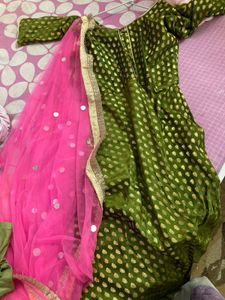 Anarkali kurta dupatta set