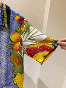 Tropical Y2K Print Shirt