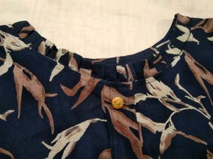 3/4 Sleeve Stylish Blue Top