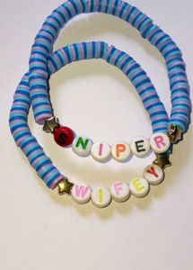 clay beads couple bracelet 😍 ❤️