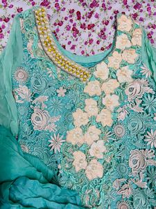 kurta set with pants nd dupatta