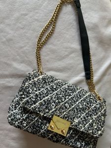 Tweed Chain Shoulder Bag