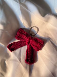 Crochet Bow Keychain