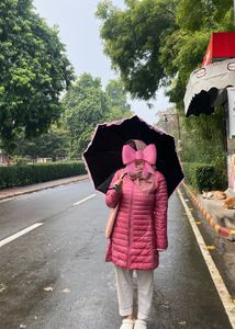 Pink Long Puffer Jacket