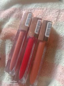 All 3 Lipsticks Waterproof Mate And Red Finishes