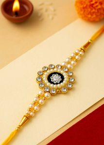 Pearl & Crystal Rakhi