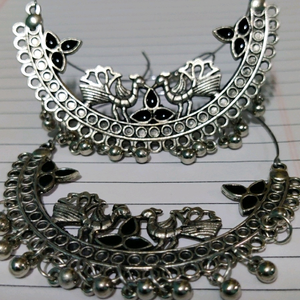 Silver oxidiesed earing , in best condition as its unused .