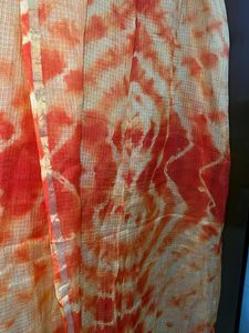 Orange Tie-Dye Dupatta