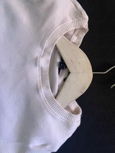 Ribbed Knit Short Sleeve Top