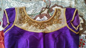 Designer Purple Padded Blouse