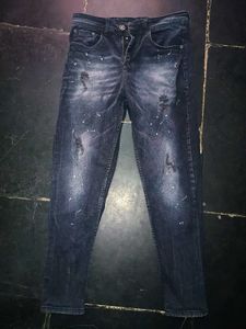 Distressed Denim Jeans