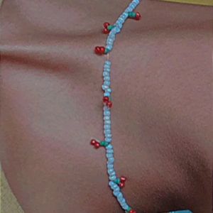 Adjustable cherry choker necklace at just ₹100 Dm for more details