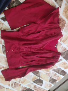 Elegant Burgundy Blouse