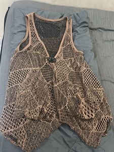 Crochet Knit Vest Top
