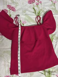 Magenta Crop Top