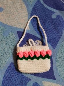 Crochet tulip earbuds holder ✨🌷