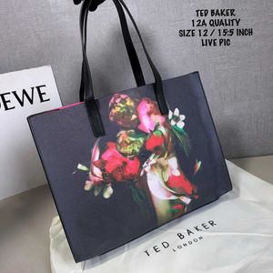 TED BAKER PAPICON LARGE FLORAL PRINT TOTE BAG