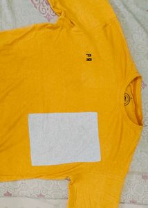 Yellow Oversized Tee For Men Nd Women