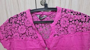 Pink Lace Top