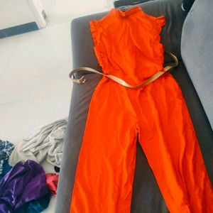 🍒CherryJumpSuit With Belt
