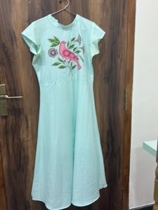 Hand Painted Kurti With Slit