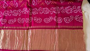 Pure Gaji Silk Bandhni Bandhej Saree