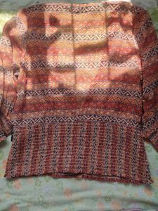 Patterned Button-Down Top