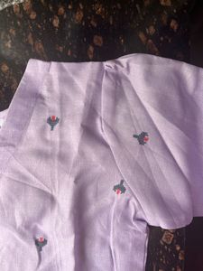 Lavender kurta pant set