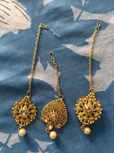 Combo Offer Earring And Maang Tikka