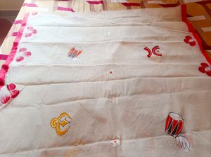 Hand Painted Durga Puja Bengali Saree