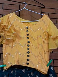 Pure Fabric  Croptop N Silk  Dupatta