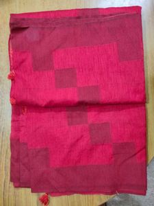 Red Cotton Saree