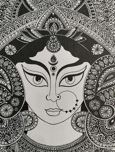 Maa Durga mandala art