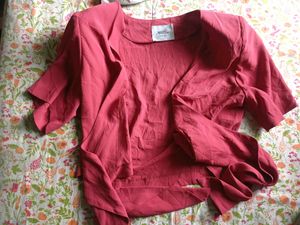 Crop Top With Self Tie Up