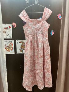 Elegant Pink Floral Dress