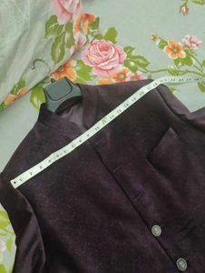 Suede Sherwani
