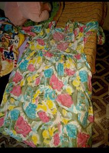 gota patti kurta with dupatta