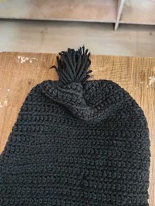 Black Knitted Beanie