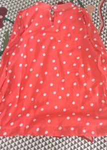 Cute Red Polka Top