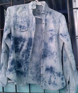 Tie-dye Denim Shirt