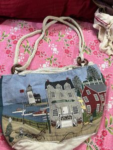 Coastal Scene Tapestry Tote Bag