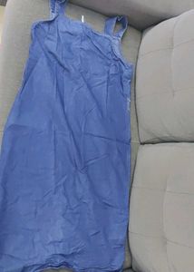 Blue Denim Button-Down Dress