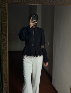 RIVER ISLAND Lace Insert Blouse